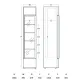 Armoire réfrigérée vitrée SCANDOMESTIC 263111DCC217WD