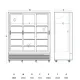 Armoire réfrigérée vitrée SCANDOMESTIC 263111DC1500BSLD