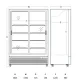 Armoire réfrigérée vitrée SCANDOMESTIC 263111DC1300BSLD