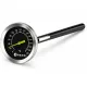 Thermomètre analogique avec sonde, noir