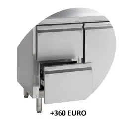 Table réfrigérée sans tiroirs TEFCOLD BK210