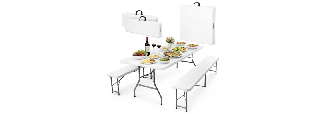 Tables, chaises et bancs pliants de banquet – des solutions pratiques pour vos événements