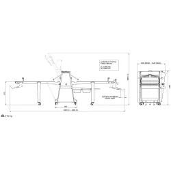 Laminoir à pâte ROLLMATIC R65S-T/14