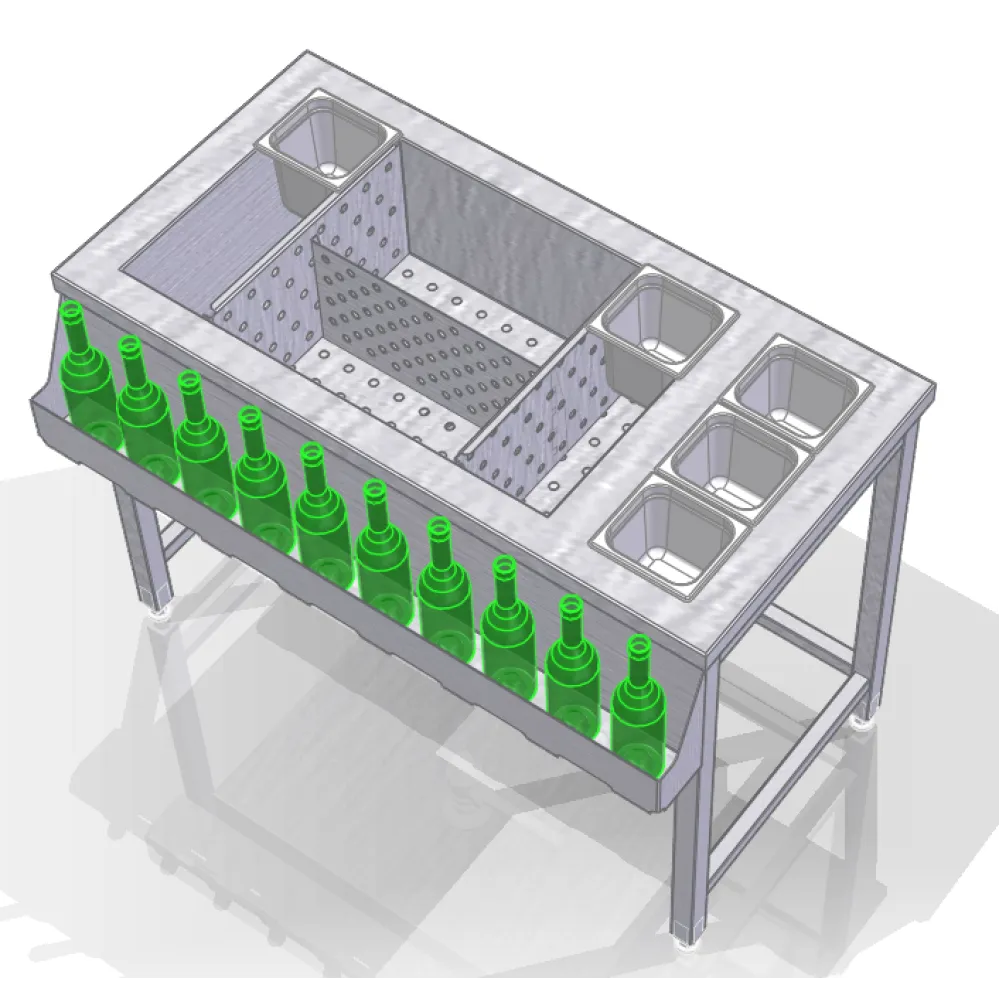 Table à glace BHS-HoReCa BHS-7009-120/70/90