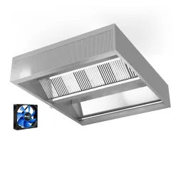 Hotte îlot avec apport d'air Novameta HFCD-140-240-48