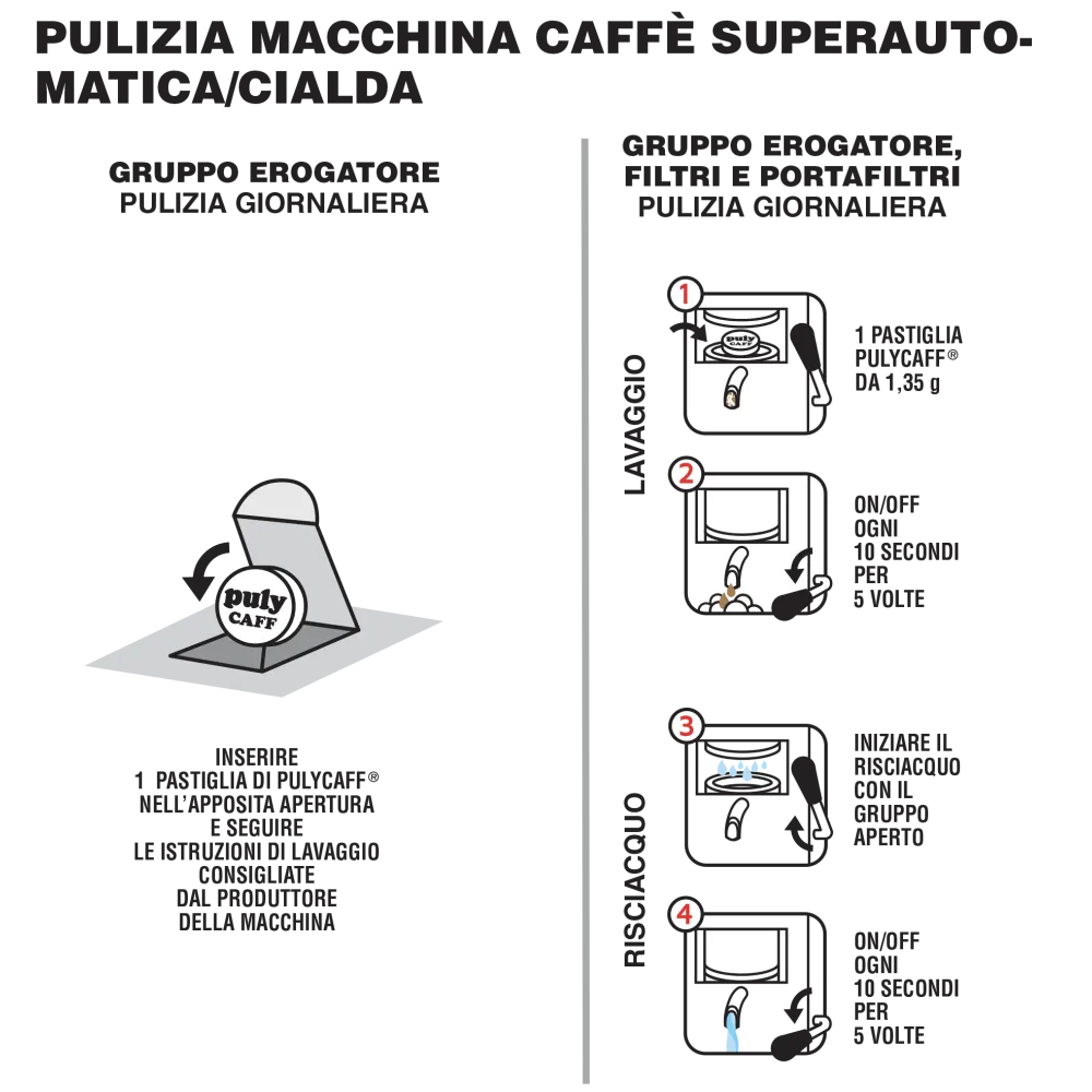 Détartrant et nettoyant pour système à lait des machines à café Puly Caff 086600
