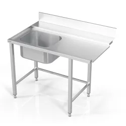 Table de prélavage sans étagère BHS-HoReCa BHS-IIPRO-80/70/90