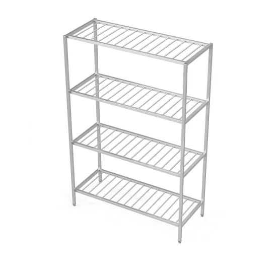 Étagères en grille métallique