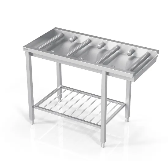 Table avec grille, grands/petits rouleaux