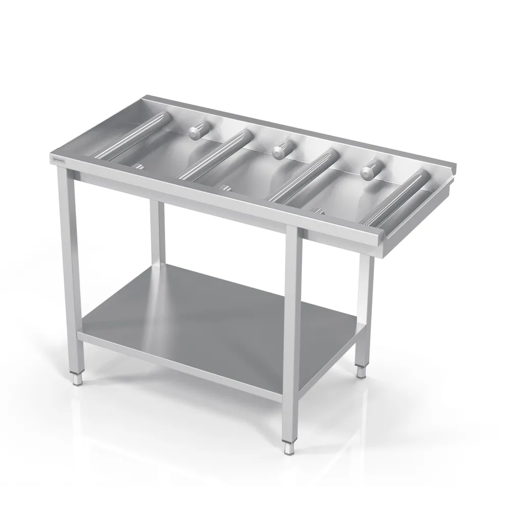 Table avec étagère pour petits et grands rouleaux Novameta BHS-MPLO-80/60/90