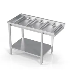 Table avec étagère pour petits et grands rouleaux Novameta BHS-MPLO-80/60/90