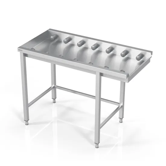 Table sans étagère, petits rouleaux