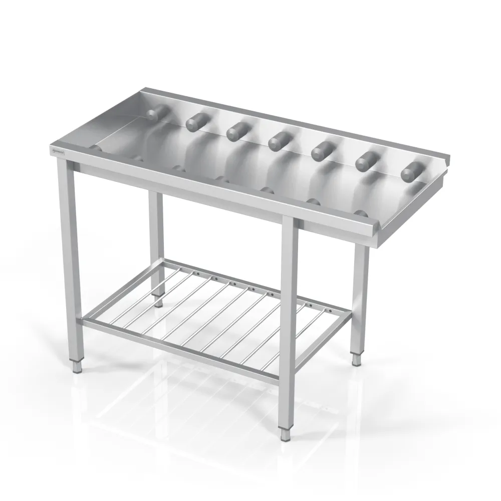 Table avec grille pour petits rouleaux Novameta BHS-TPSO-110/60/90