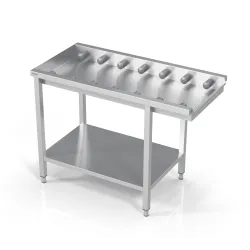 Table avec étagère pour petits rouleaux Novameta BHS-TPLO-80/60/90
