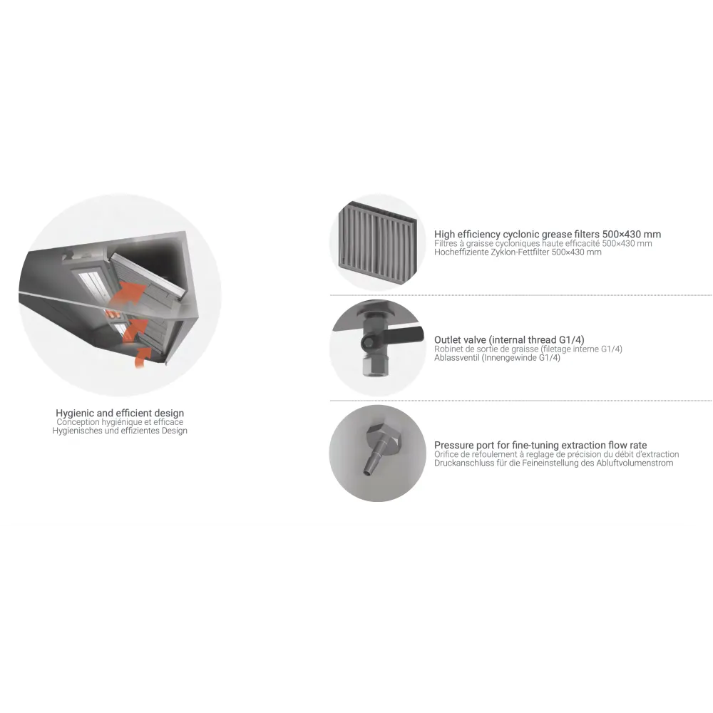 Hotte sur mesure Novameta HNPA-Project
