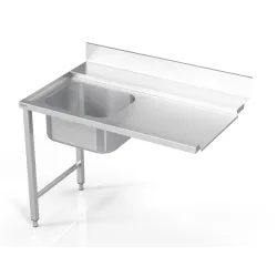 Table de prélavage avec évier Novameta BHS-VRO-60/70/90