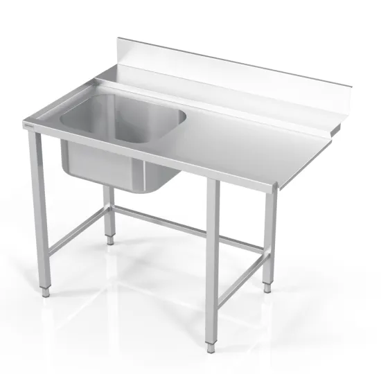 Table de pré-lavage sans étagère