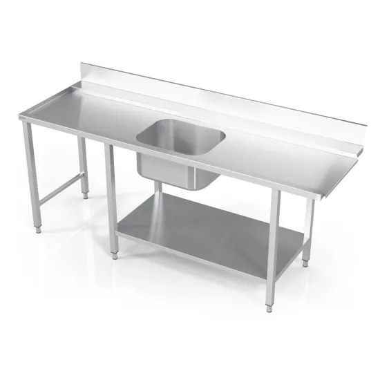 Table de prélavage avec étagère MV