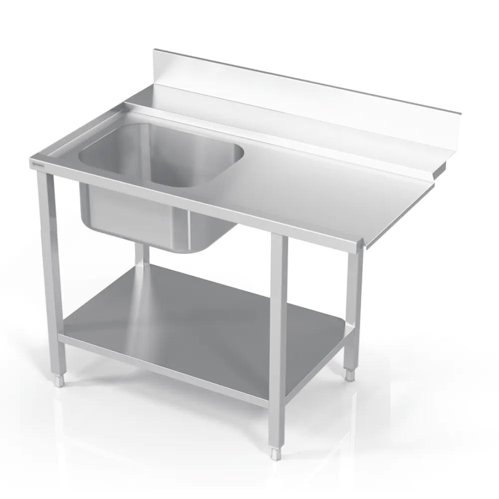 Table de prélavage avec étagère Novameta BHS-IPLO-60/70/90