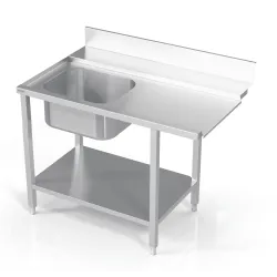 Table de prélavage avec étagère Novameta BHS-IPLO-110/70/90