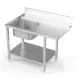 Table de prélavage avec étagère Novameta BHS-IPLO-90/70/90