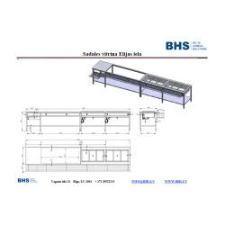Projet de ligne de service, réalisé à la commande BHS-HoReCa NS-13-11-2019-1