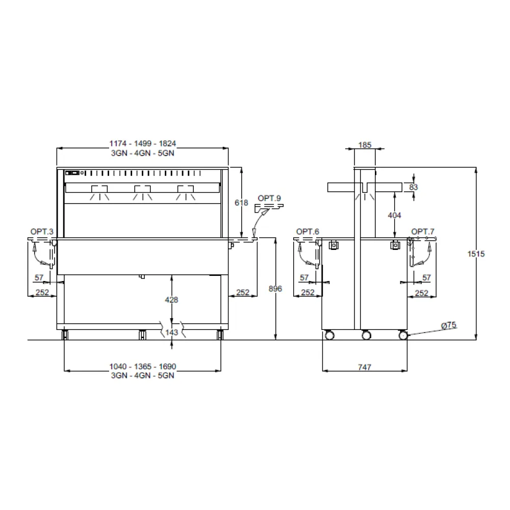 Vitrine libre-service ROCAM 01000ATH3FREW