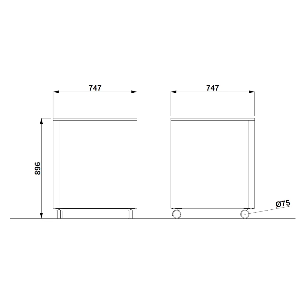 Vitrine libre-service ROCAM 01000ATHA/Q