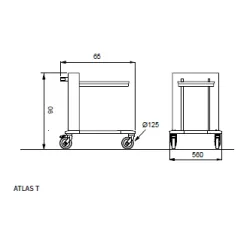 Chariot à plateaux ROCAM 03800SOLL/V