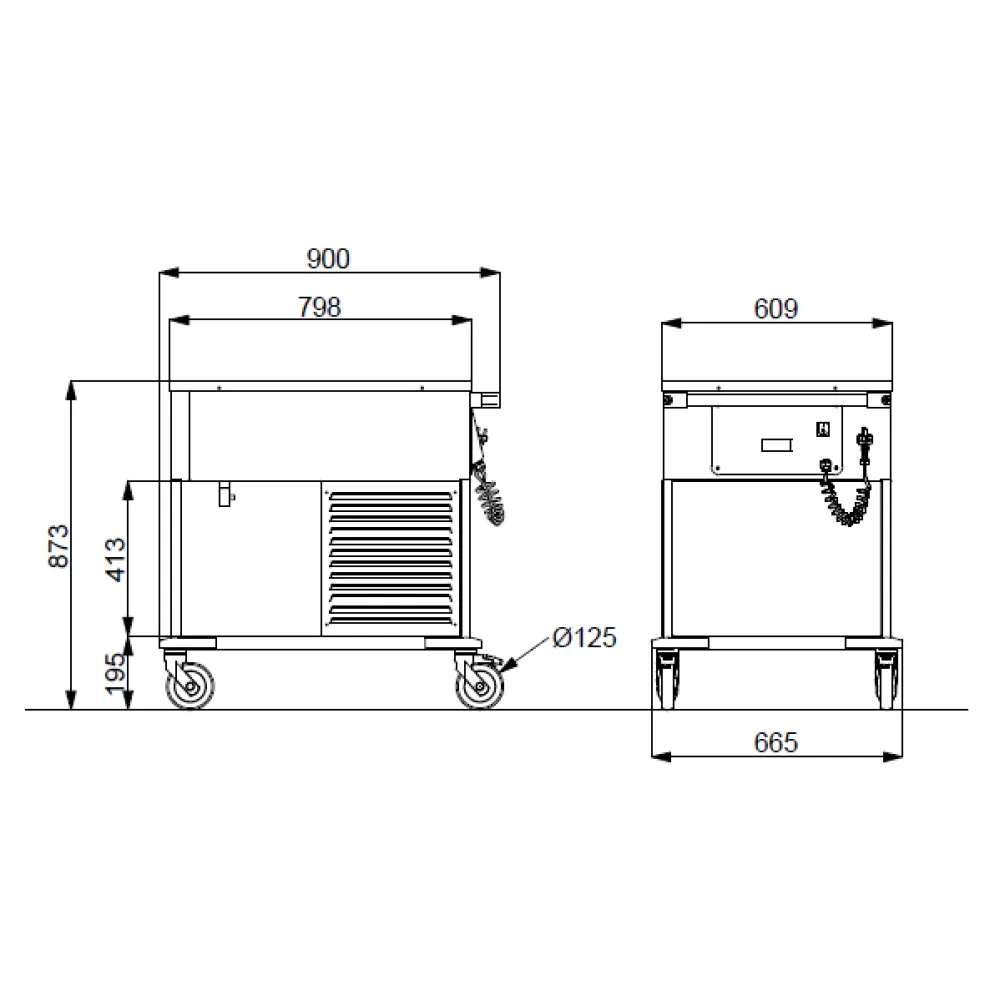 Bain-marie réfrigéré ROCAM 02000COMP2R