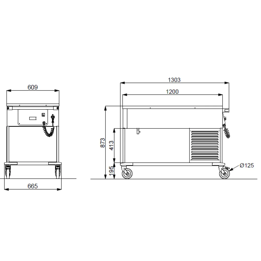 Bain-marie réfrigéré ROCAM 02000COMP3R