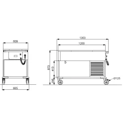 Bain-marie réfrigéré ROCAM 02000COMP3R