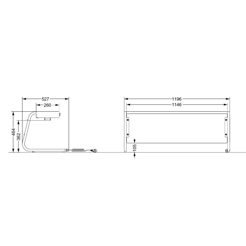 Lampe pour zone de service ROCAM 020INAHALO3/1