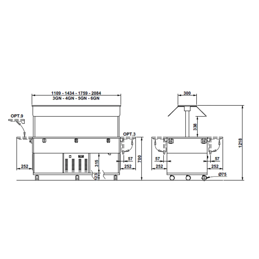 Vitrine libre-service ROCAM 013HP6RF