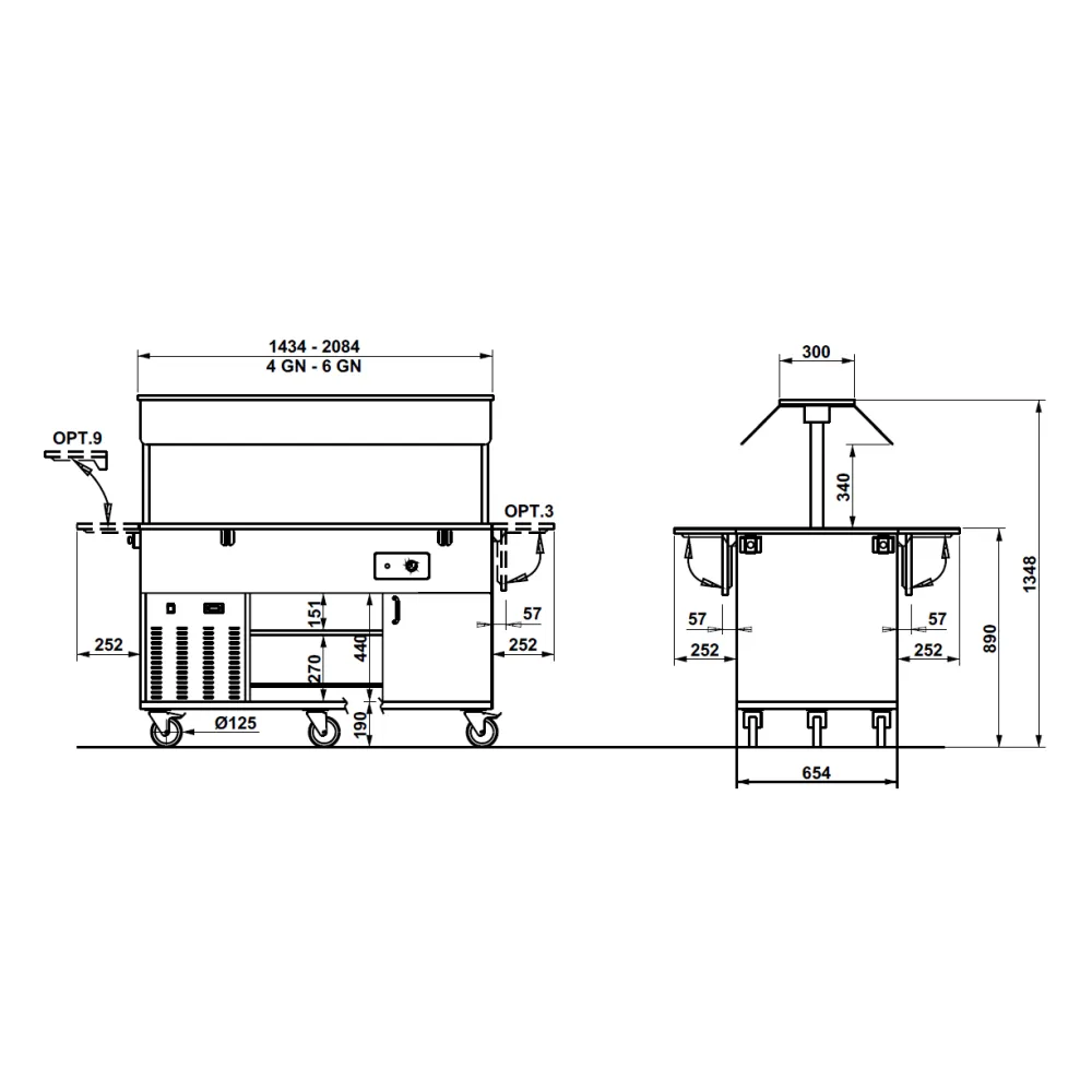 Vitrine libre-service ROCAM 01200HEKO6MIX