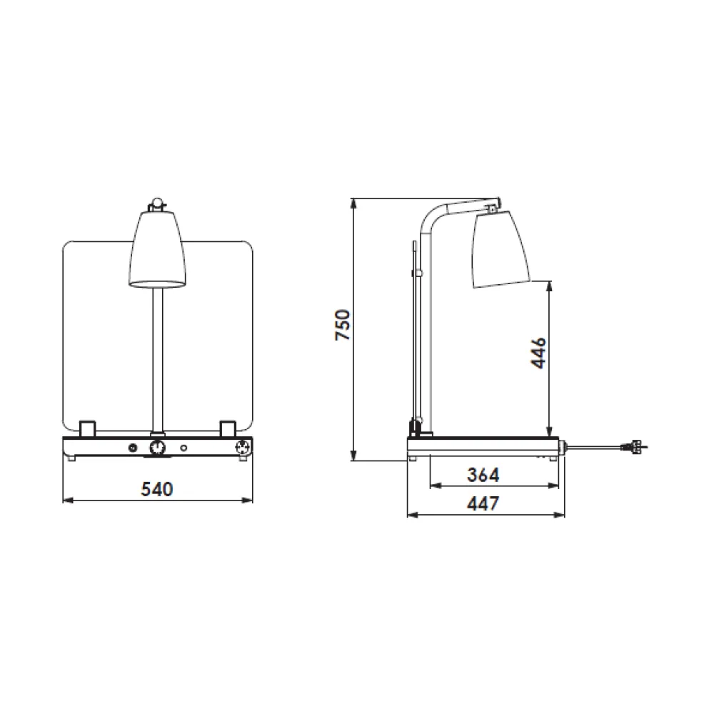 Lampe pour zone de service ROCAM 034CRHEL1/1FXP1
