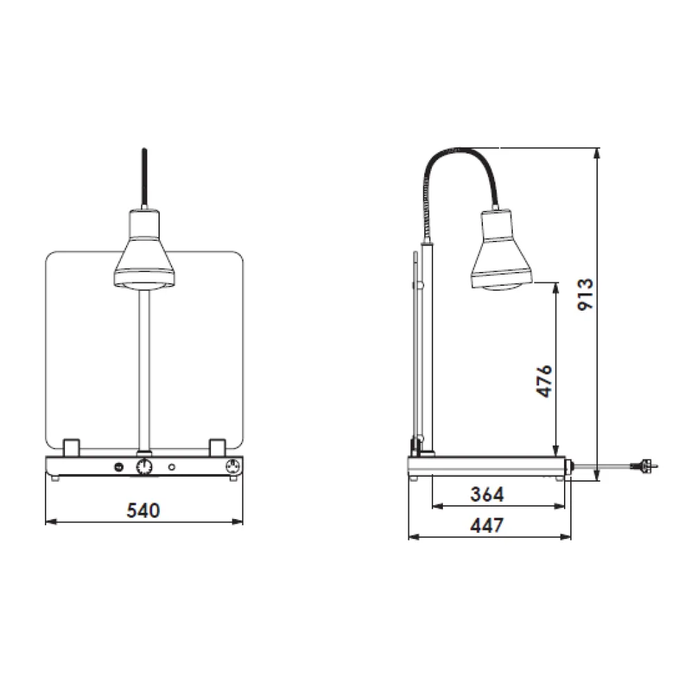 Lampe pour zone de service ROCAM 034CRHEL1/1FLP1