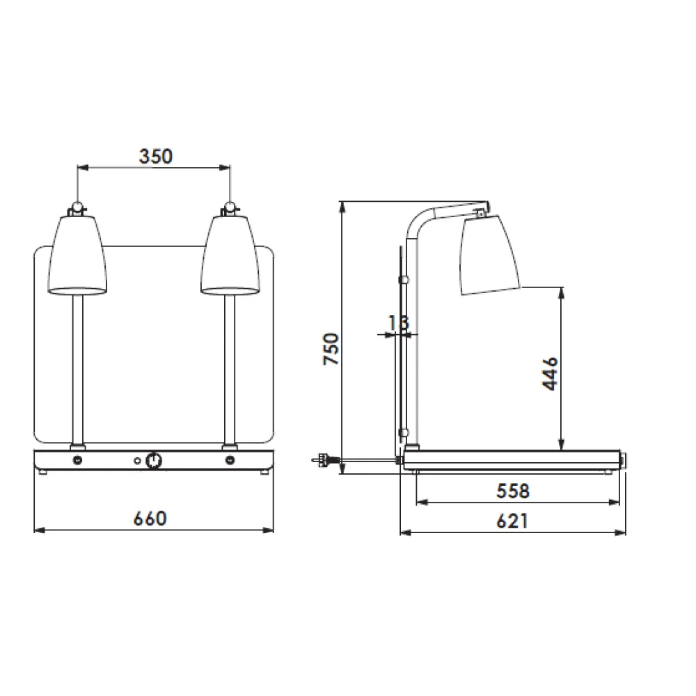 Lampe pour zone de service ROCAM 034CRHEL2-1FXP1