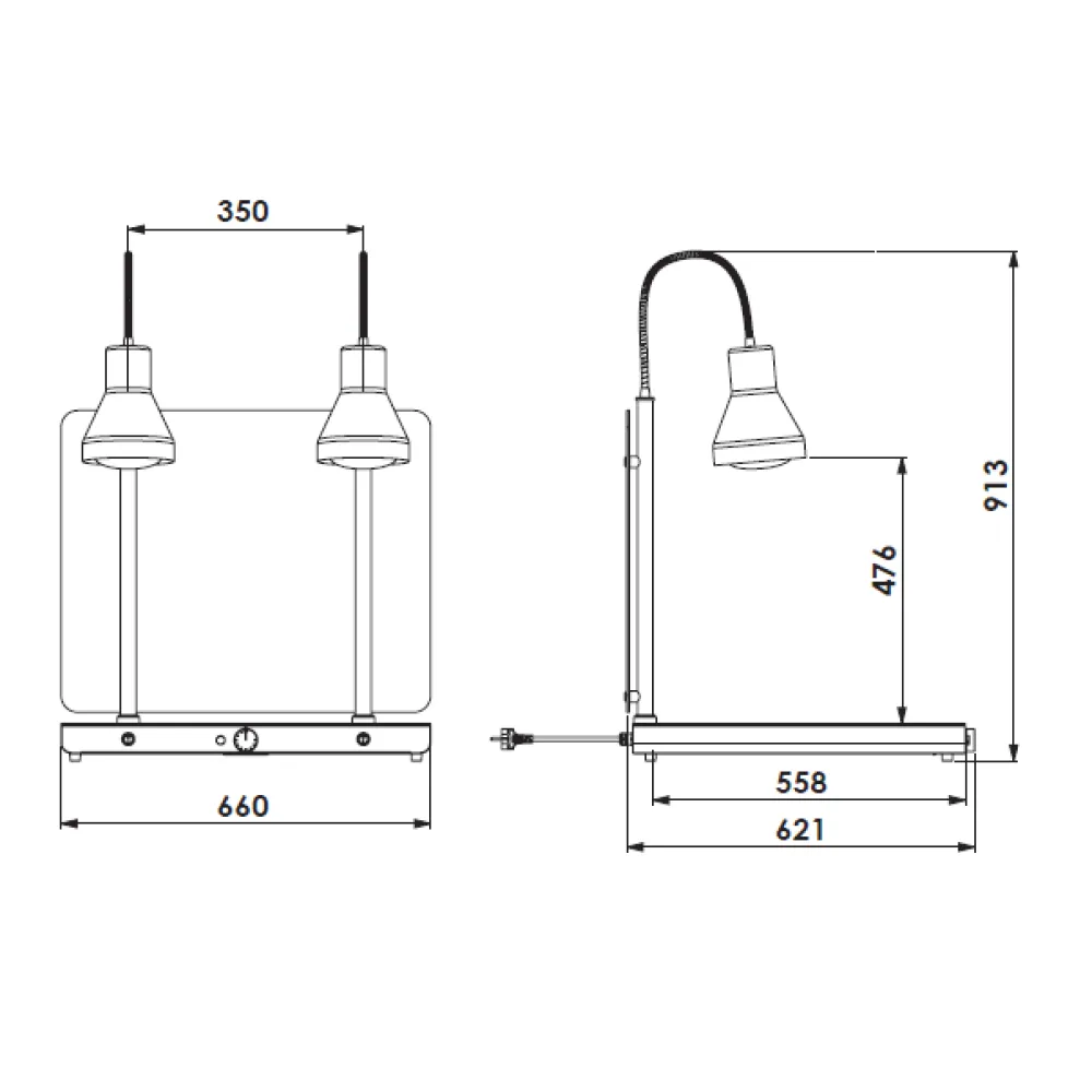 Lampe pour zone de service ROCAM 034CRHEL2/1FLP2