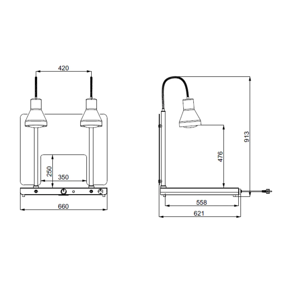 Lampe pour zone de service ROCAM 034CRHEL2/1FLP1P