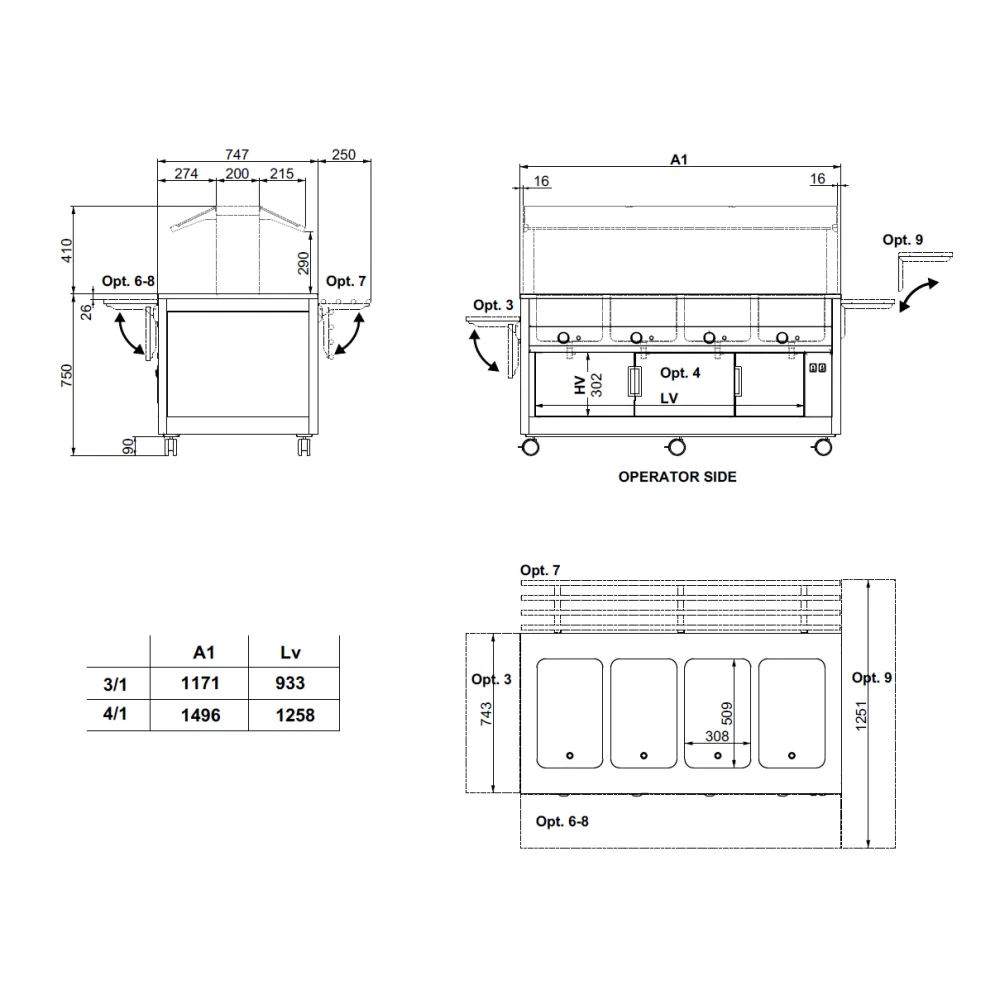 Vitrine libre-service ROCAM 02100K3BMSEP