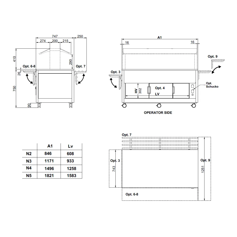 Vitrine libre-service ROCAM 02100K5N