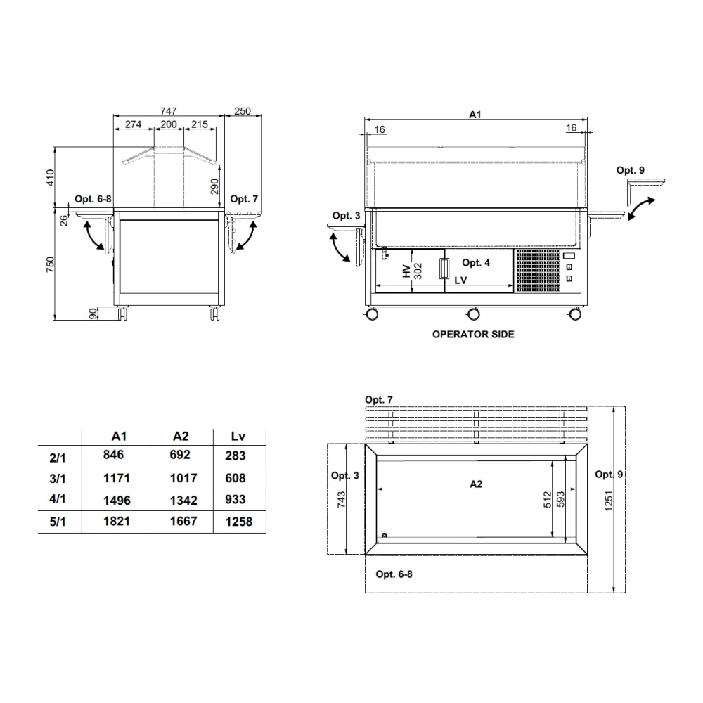 Vitrine libre-service ROCAM 02100K5R