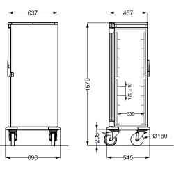 Chariot pour plaques GN ROCAM 039NE1/1L10