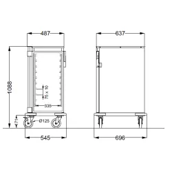 Chariot pour plaques GN ROCAM 039NE1/1C10