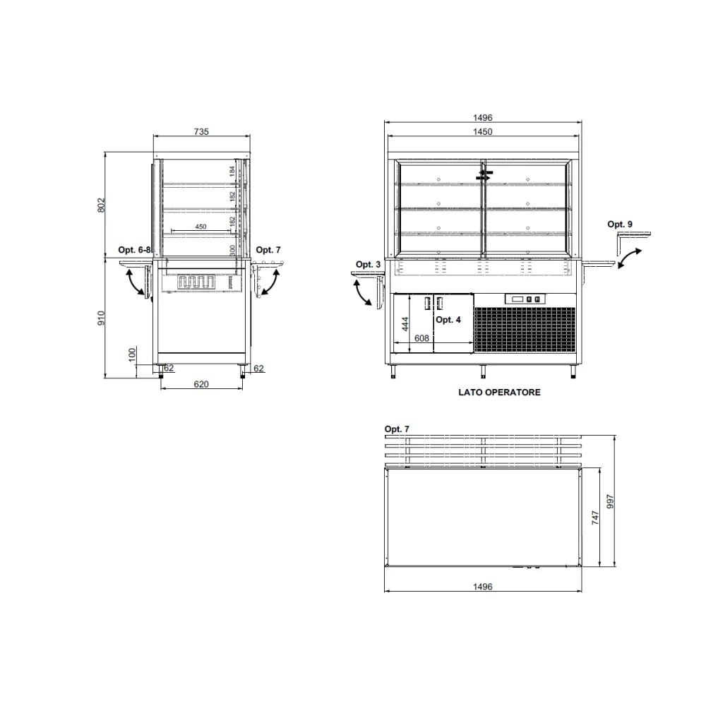 Vitrine ROCAM 01900OMNDSP/FX