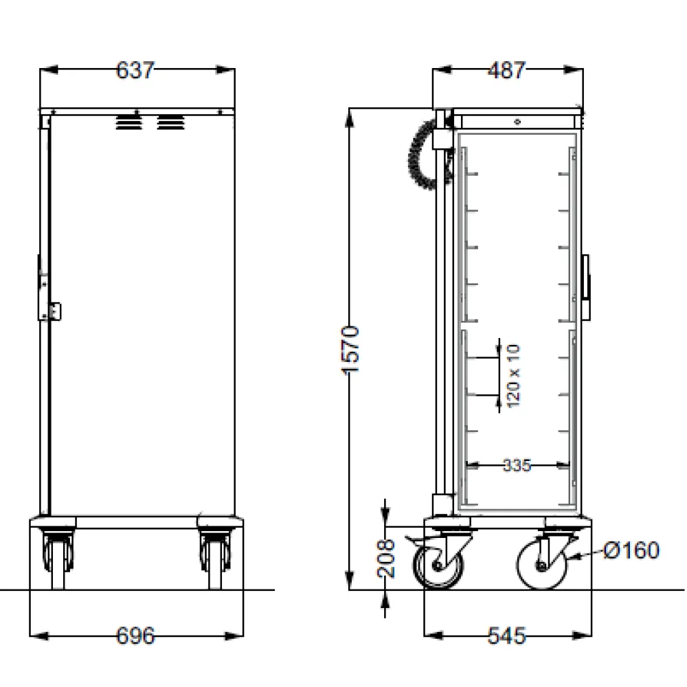 Chariot pour plaques GN ROCAM 039TH1/1L10