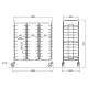 Chariot pour bac GN 1/1 ROCAM 03900TRAY36