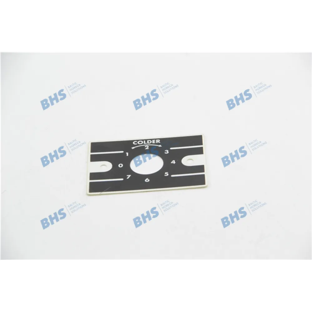 Étiquette de cadran de thermostat, blanche Tefcold SpareParts TC1015020124