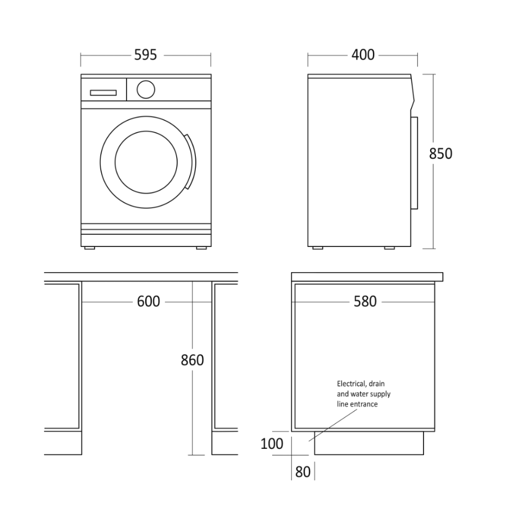 Lave-linge Scandomestic HOME 33081506W10000